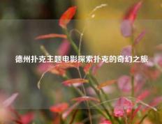 德州扑克主题电影探索扑克的奇幻之旅